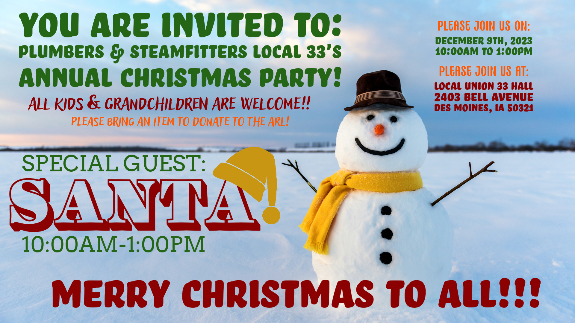 Christmas Invite